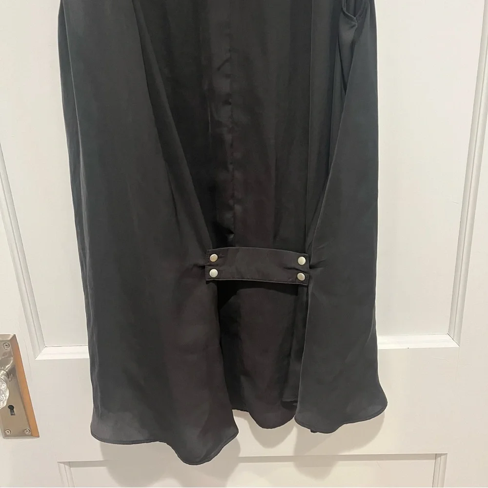 Free People Black V-Neck Sleeveless Mini Dress S
